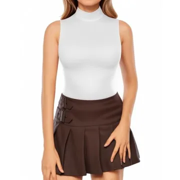 MANGOPOP Women's Sleeveless Bodysuit - Chic & Soft Design