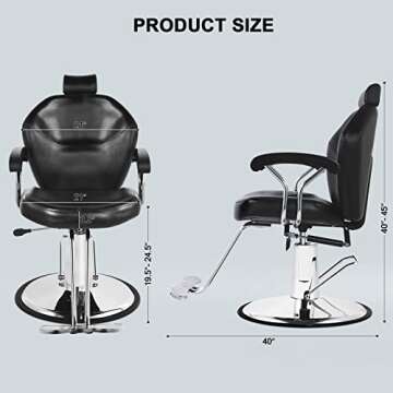 Artist hand Hair Stylist All Purpose Barber Chair for Barbershop Salon Chair