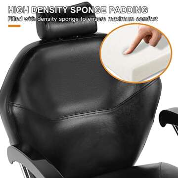 Artist hand Hair Stylist All Purpose Barber Chair for Barbershop Salon Chair