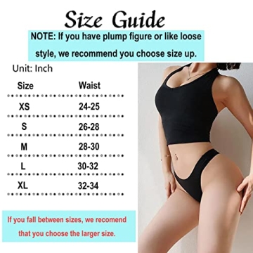 Bolivelan Women's Comfy Mid-Rise Seamless Thong Panties