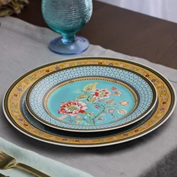 Gracie China Emperor Garden Dinner Plates – Elegant Dining Set