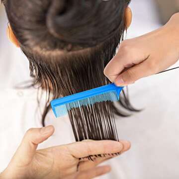 16 Pcs Rat Tail Comb Foiling Steel Pin Rat Tail Fiber Heat Resistant Teasing Combs with Pintail for Women Girls Hair Styling(Orange, Rose Red, Red, Light Blue, Purple, Dark Blue, Light Pink and Black)