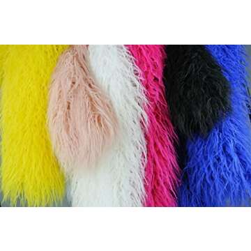 foefaik Spring Winter Fluffy Faux Fur Coat Women's Shaggy Jacket Long Sleeve Outwear Black