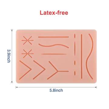 Ultrassist Suture Practice Kit for Medical and Vet Students, Startup Suture Kit Including Silicone Pad with Long-Lasting Mesh, Suturing Tools, for Suture Curriculum Practice (Education Use Only)