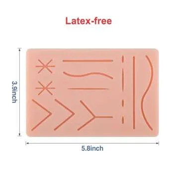Ultrassist Suture Practice Kit for Medical and Vet Students, Startup Suture Kit Including Silicone Pad with Long-Lasting Mesh, Suturing Tools, for Suture Curriculum Practice (Education Use Only)