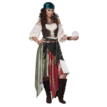California Costumes Renaissance Fortune Teller/Pirate Adult Costume, Large, Multi