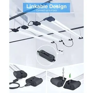 Bright 4FT Linkable LED Utility Shop Light - 4400 Lumens Efficiency