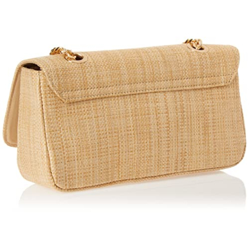The Drop Women's Koko Chain Strap Flap Bag Raffia Chic Fashion