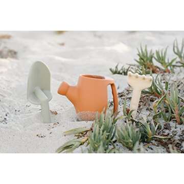 Marlowe & Co Silicone Gardening Set, Garden Tools and Beach Toys for Children (Terracotta)