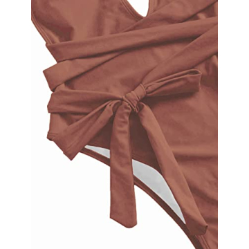 Lilosy Sexy Lace Up Plunge Neck Backless Bikini - Stunning Fit