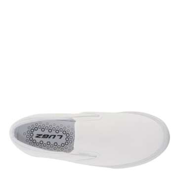 Lugz | Clipper Casual Sneakers for Men | Slip On Shoes For Men | Everyday Men Footwear, White, 9.5