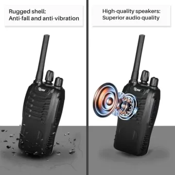 TIDRADIO TD-V2 Walkie Talkies for Long Range Communication