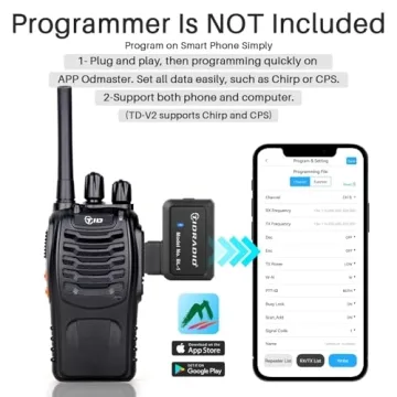 TIDRADIO TD-V2 Walkie Talkies for Long Range Communication