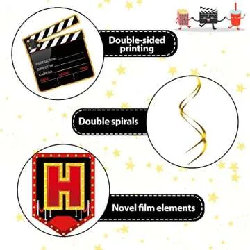 45 Pieces Movie Night Decorations for Any Celebration