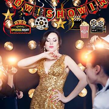 45 Pieces Movie Night Decorations for Any Celebration