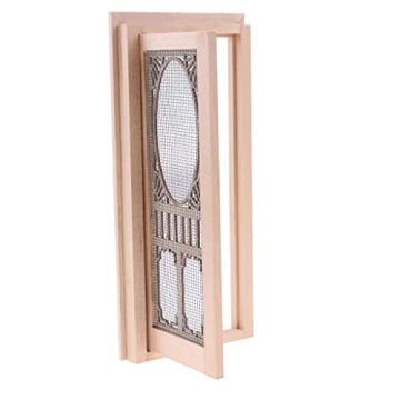 Homyl Miniature Wood Door for Dollhouses & DIY