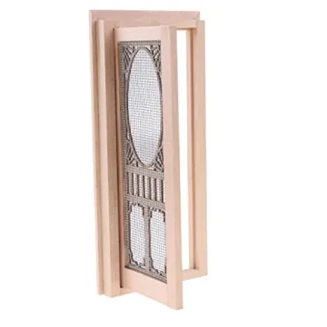 Homyl Miniature Wood Door for Dollhouses & DIY