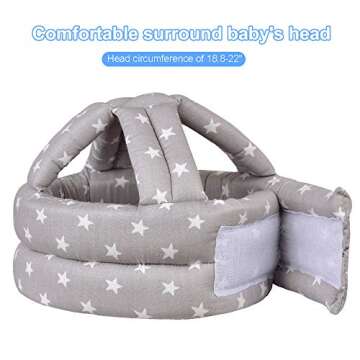 TORASO Baby Helmet, Baby Infant Head Helmet for Crawling, Head Cushion Bumper Bonnet, Soft Headguard...