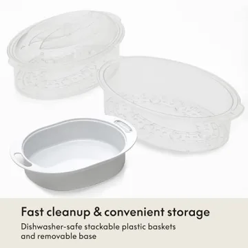 BELLA Electric Food Steamer for Healthy Cooking & Meal Prep