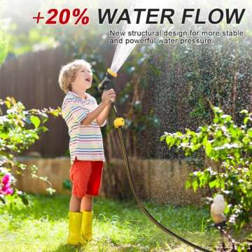 GLAHODEN Retractable Garden Hose Reel 140 ft x 1/2 in Heavy Duty UV Protection Water Hose Reels for Outside, Any Length Ratchet Lock Frost-proof Materials Slow Return System Automatic Rewind