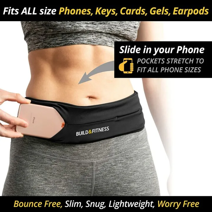 Comfortable Adjustable Running Belt for All Phones