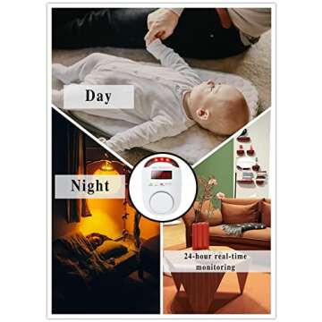 Colorwell Natural Gas Detector Plug-in Propane Gas Detector for Home & RV Gas Leak Detector for LNG, LPG, Methane.