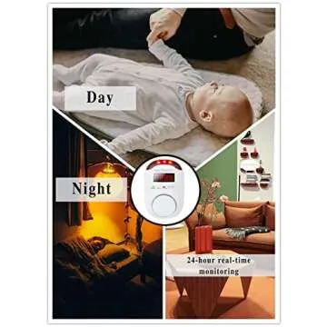 Colorwell Natural Gas Detector Plug-in Propane Gas Detector for Home & RV Gas Leak Detector for LNG, LPG, Methane.