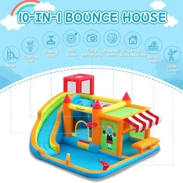 FBSPORT Inflatable Bounce House Water Slide for Kids