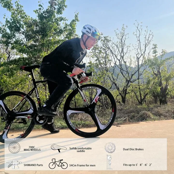 EUROBIKE 21 Speed Road Bike with Disc Brakes