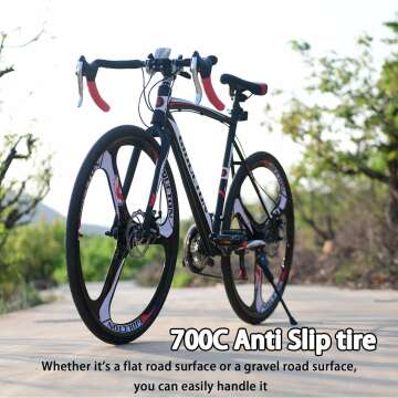 EUROBIKE 21 Speed Road Bike with Disc Brakes