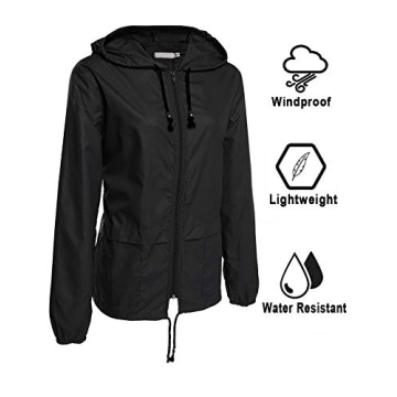 AVOOGUE Lightweight Waterproof Raincoat for Women  - Stylish & Packable