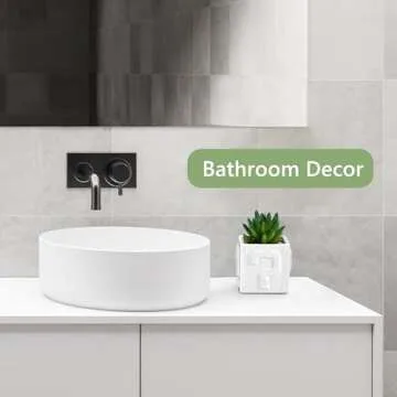 WOODWORD Unique Fake Succulents for Home & Office Decor