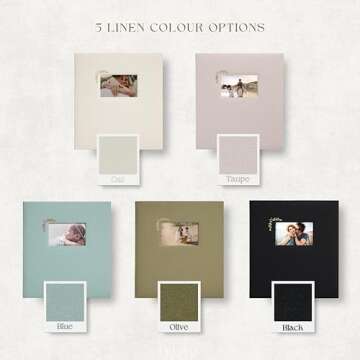 Elegant Premium Photo Album Holds 500 4x6 Photos