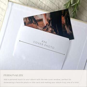 Elegant Premium Photo Album Holds 500 4x6 Photos