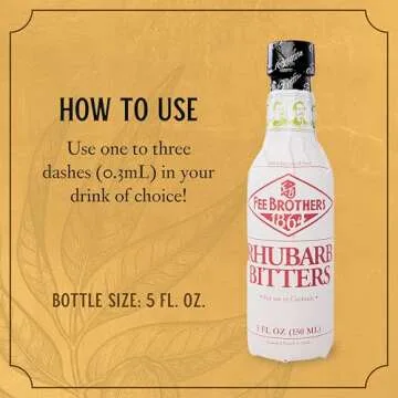 Fee Brothers Rhubarb Cocktail Bitters - Flavorful Mixer
