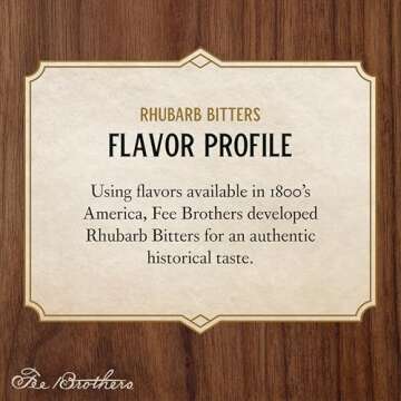 Fee Brothers Rhubarb Cocktail Bitters - Flavorful Mixer