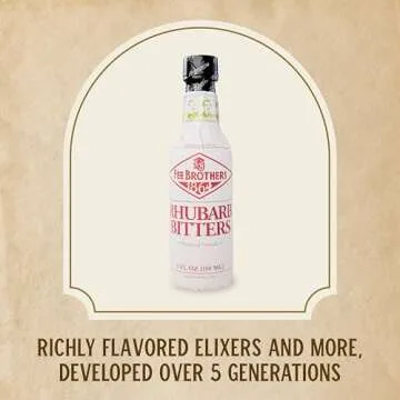 Fee Brothers Rhubarb Cocktail Bitters - Flavorful Mixer