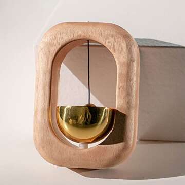 SANOSY Magnetic Wood Doorbell Chime for Home & Restaurant