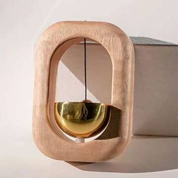 SANOSY Magnetic Wood Doorbell Chime for Home & Restaurant
