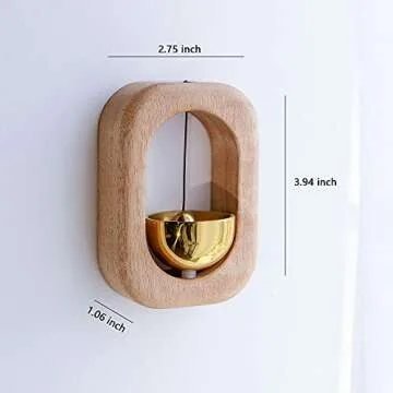 SANOSY Magnetic Wood Doorbell Chime for Home & Restaurant