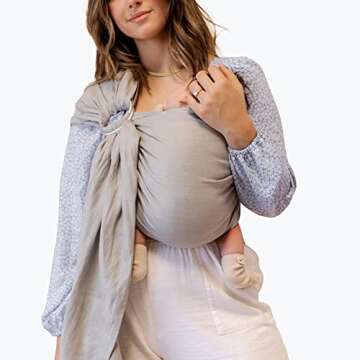 WildBird Ring Sling for Newborns to Toddlers - Linen Carrier