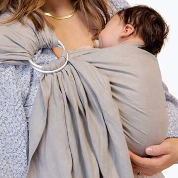 WildBird Ring Sling for Newborns to Toddlers - Linen Carrier
