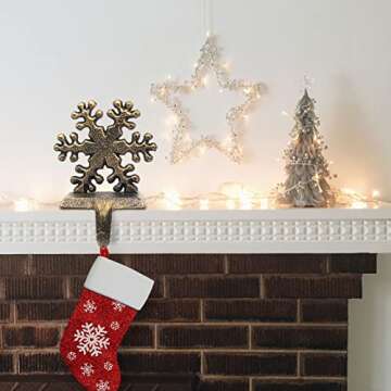 JDYFQIAN Retro Christmas Stocking Holders Set of 4