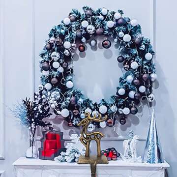 JDYFQIAN Retro Christmas Stocking Holders Set of 4