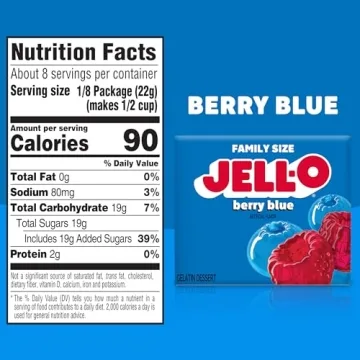 Jell-O Berry Blue Gelatin Mix - Delicious & Fun!