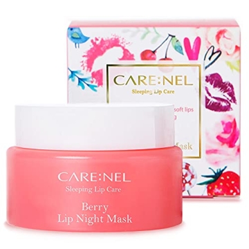 CARENEL Berry Lip Sleeping Mask 23g - Lip gloss and Moisturizers Long lasting Night Treatments Lip care balm Chapped cracked lips dry lips for girls, women and Men (Berry)