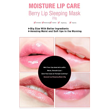 CARENEL Berry Lip Sleeping Mask 23g - Lip gloss and Moisturizers Long lasting Night Treatments Lip care balm Chapped cracked lips dry lips for girls, women and Men (Berry)