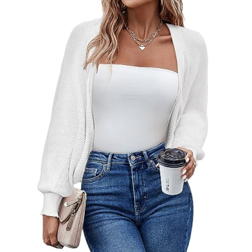HOTOUCH Women's Stylish Batwing Cardigan - Lightweight Knit Sweater for All Occasions
