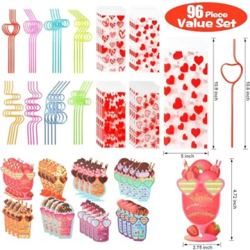 JELMOK Valentines Day Cards for Kids School 32 Set
