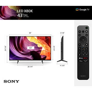 Sony 43" 4K Ultra HD Smart TV with Dolby Vision